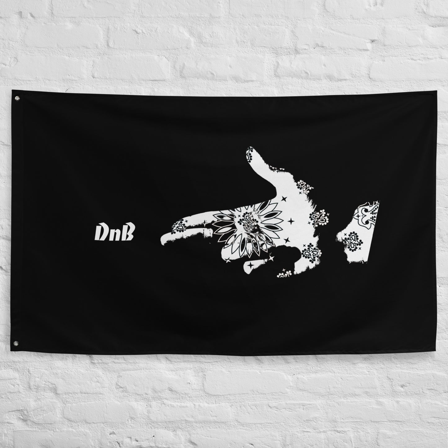 DnB Gun Finger - Flag - Acc