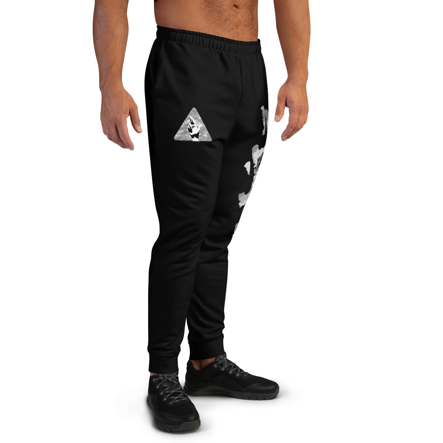 Grey-Camo Gun Finger - Men's Joggers