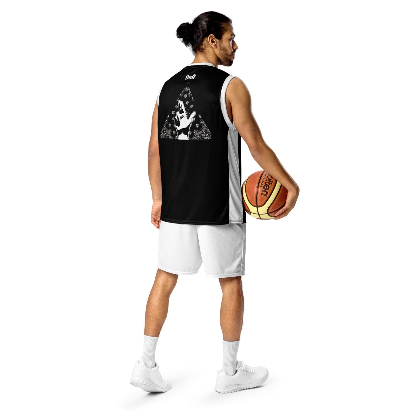 Paisley-Gun Finger - Recycled unisex basketball jersey