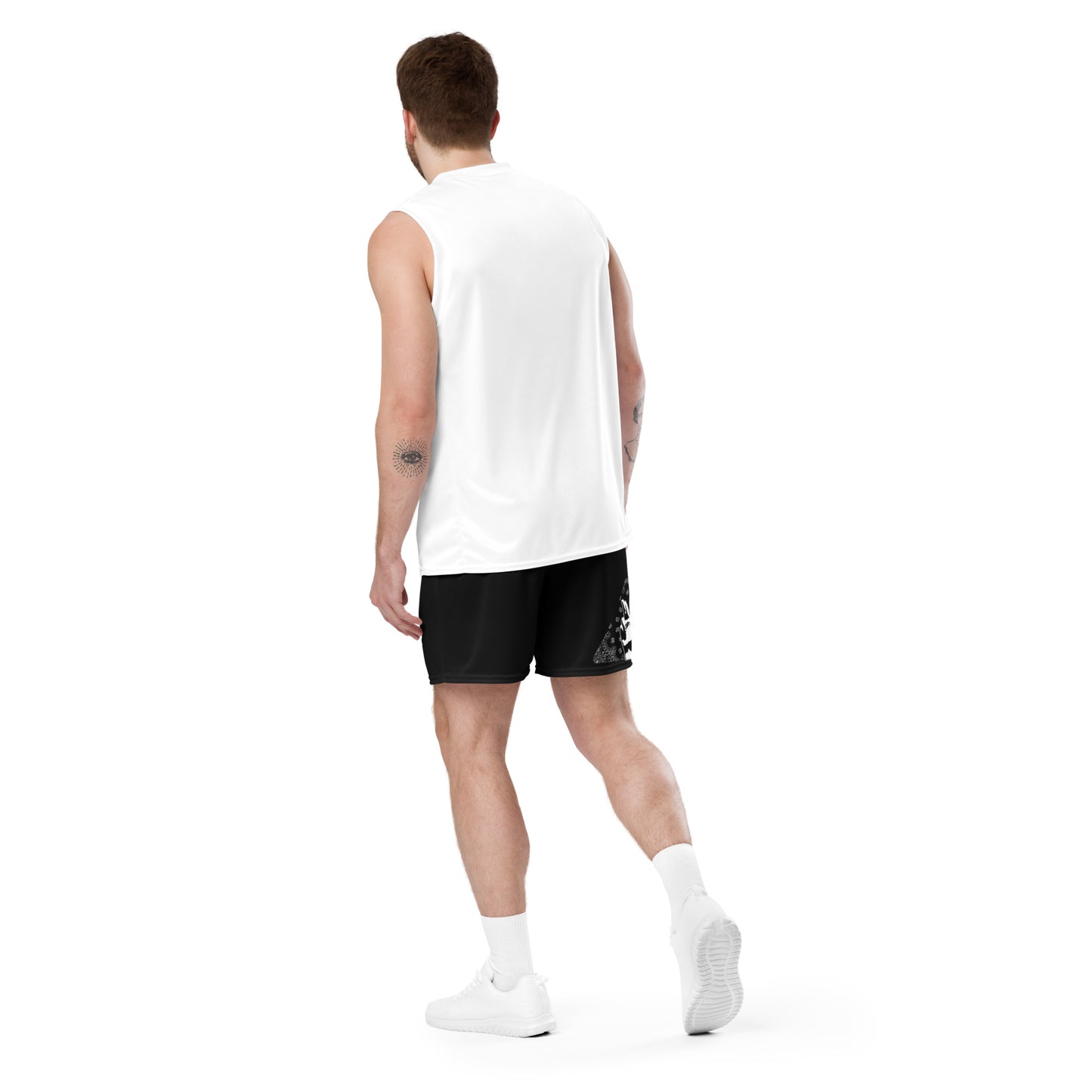 Paisley-Gun Finger - Unisex mesh shorts