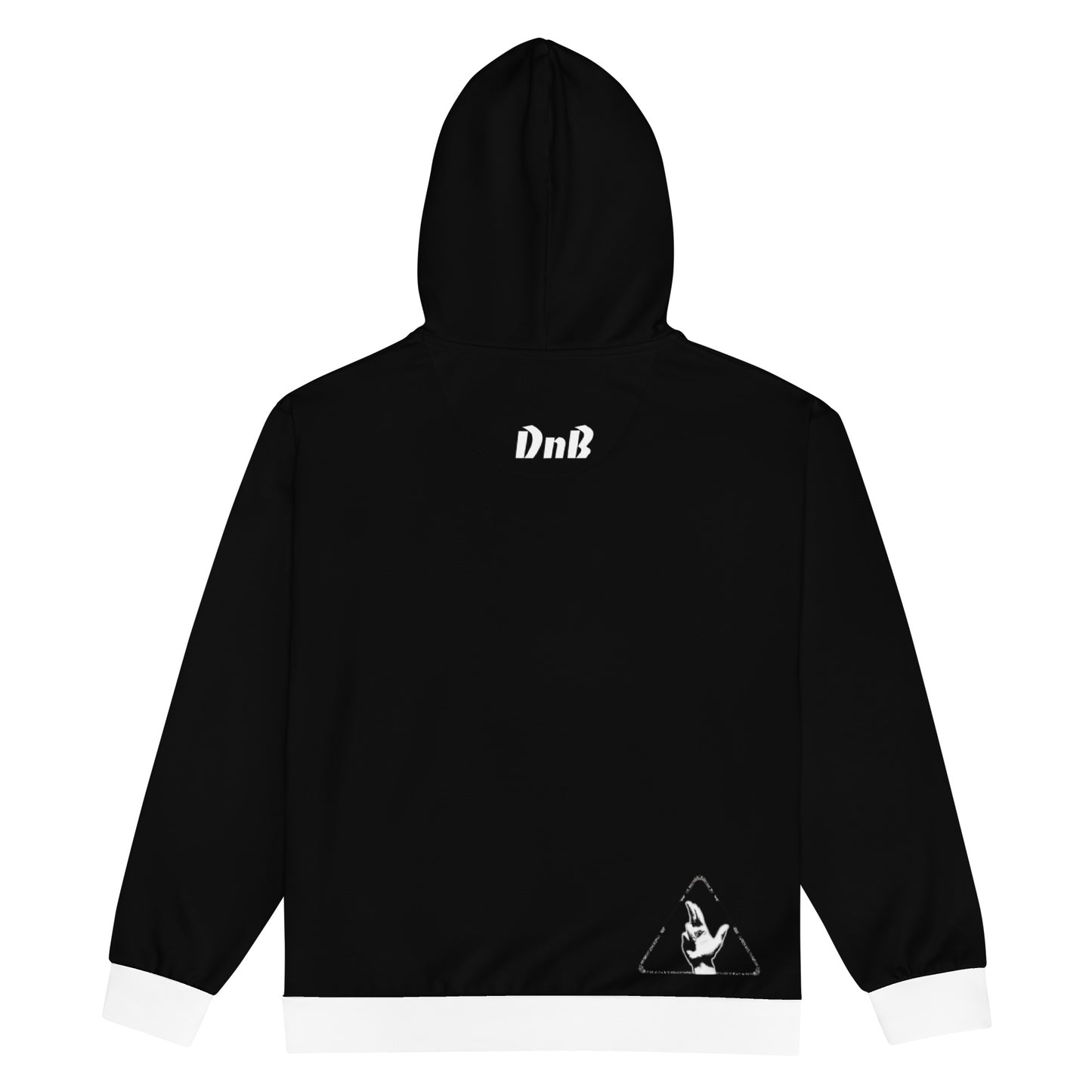 Paisley-Gun Finger - Unisex zip hoodie - Black/white