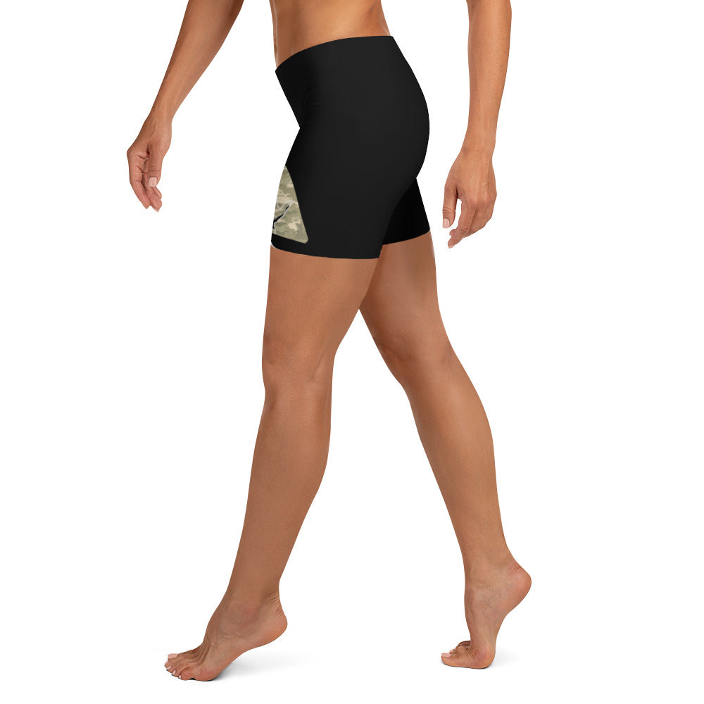 Camo Tri-Logo - Yoga Shorts