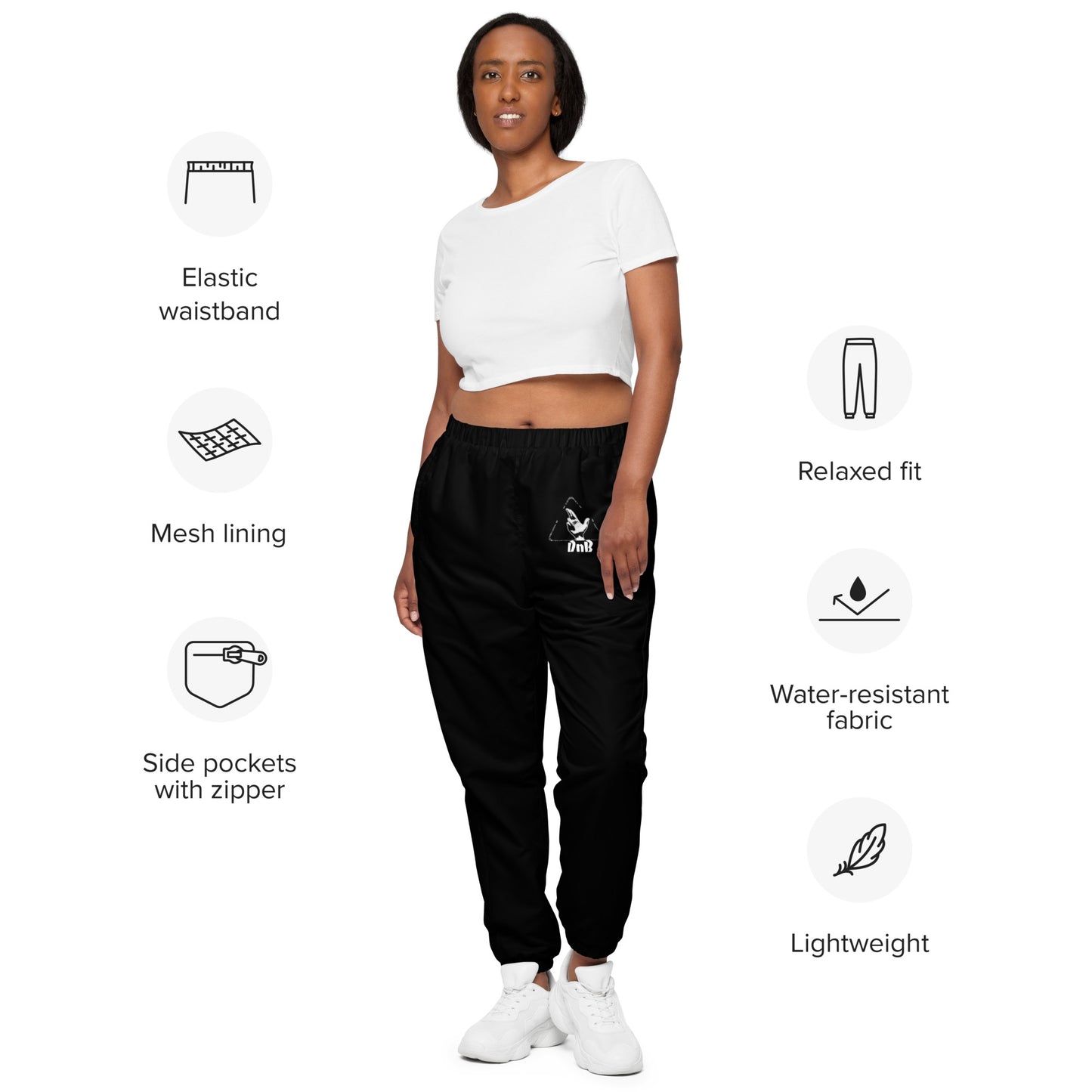 Grey - Camo-Tri Logo - Unisex track pants