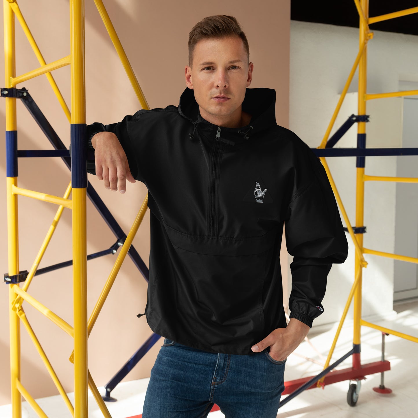 Men's Tri-Logo - Embroidered Champion Packable Jacket