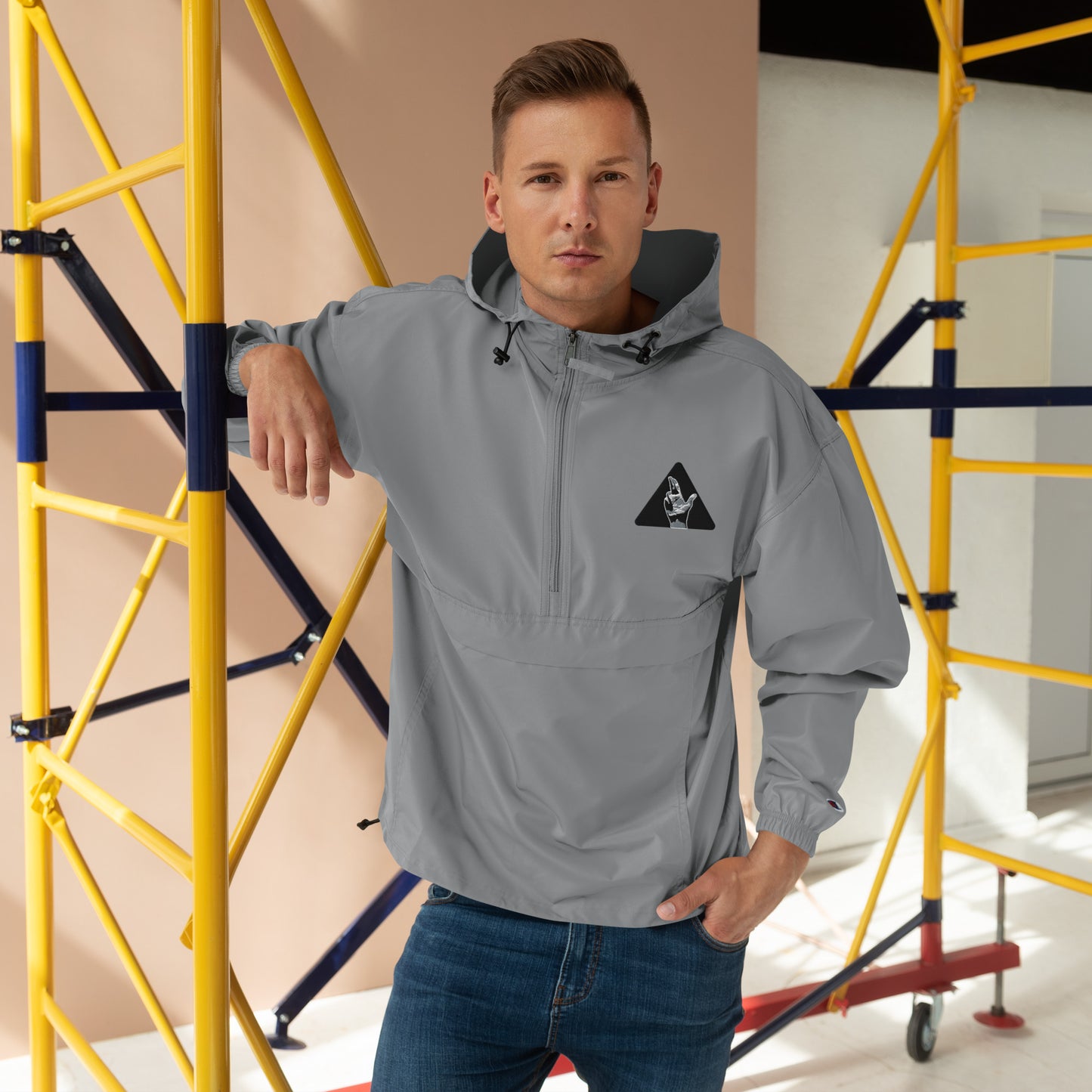 Men's Tri-Logo - Embroidered Champion Packable Jacket