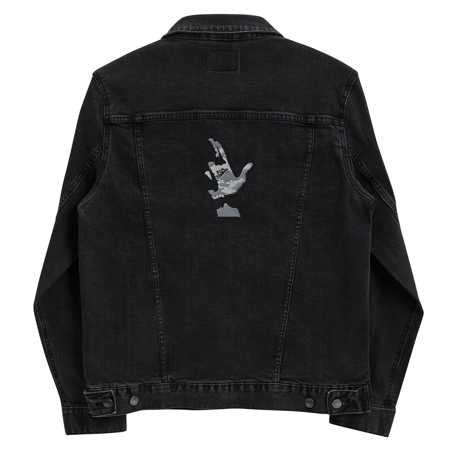 Camo-Gun Finger - Unisex denim jacket