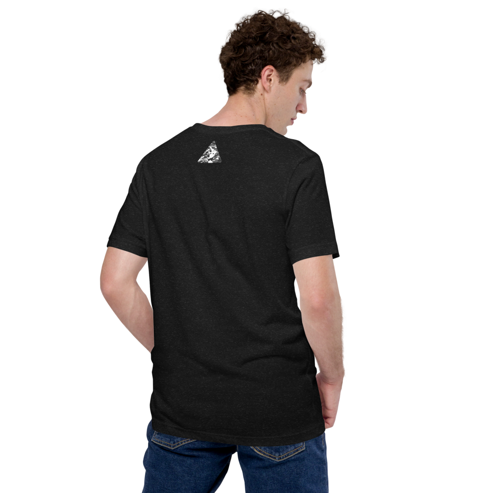 Grey-Camo Gun Finger Unisex t-shirt