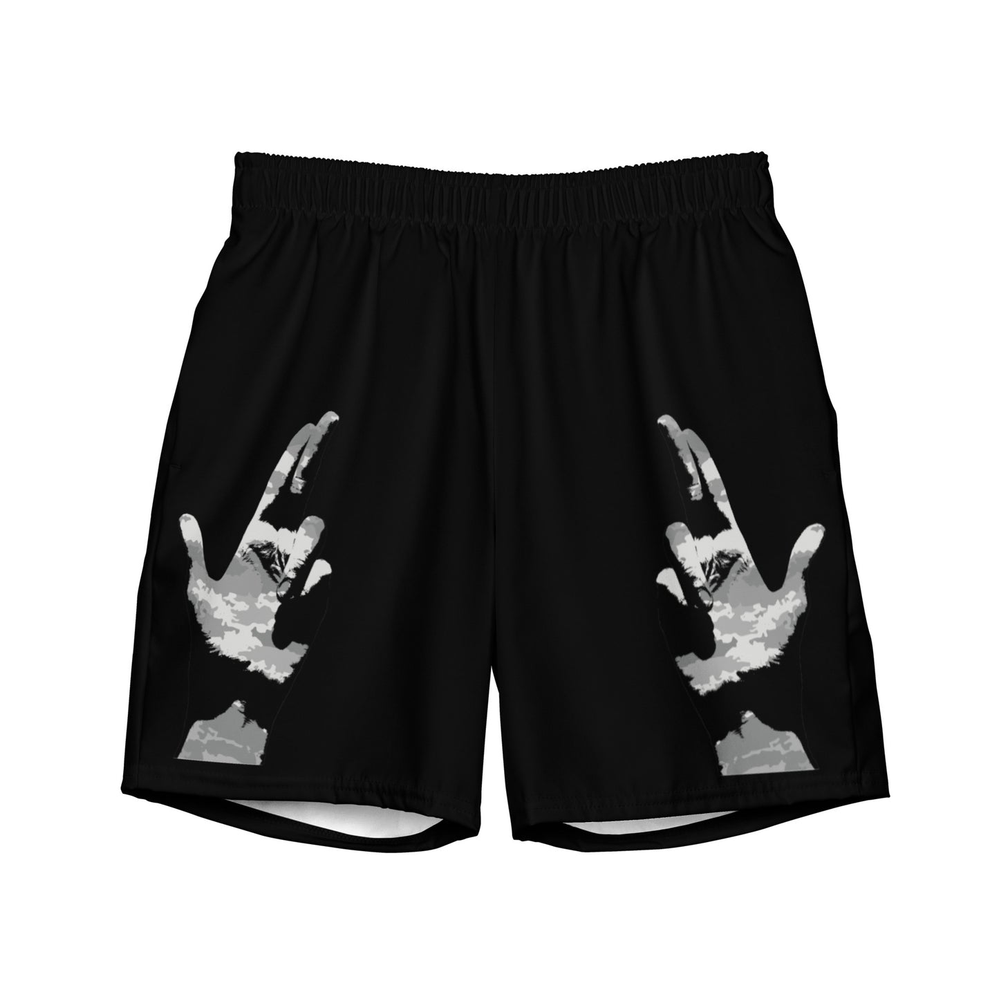 Camo Gun Finger - Men's swim trunks