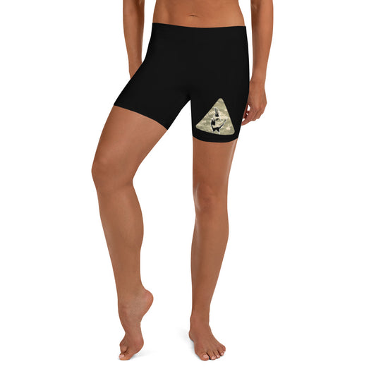 Camo Tri-Logo - Yoga Shorts