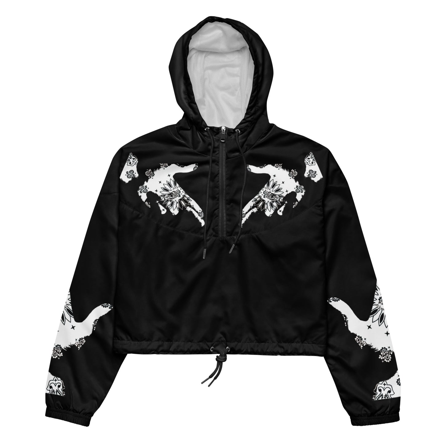 Paisley-Gun Finger -DnB - Women’s cropped windbreaker